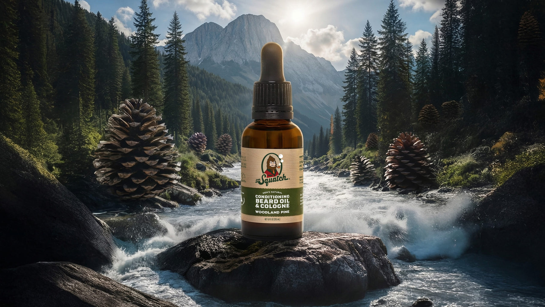Conditioning Beard Oil & Cologne Woodland Pine - Clean Comfort