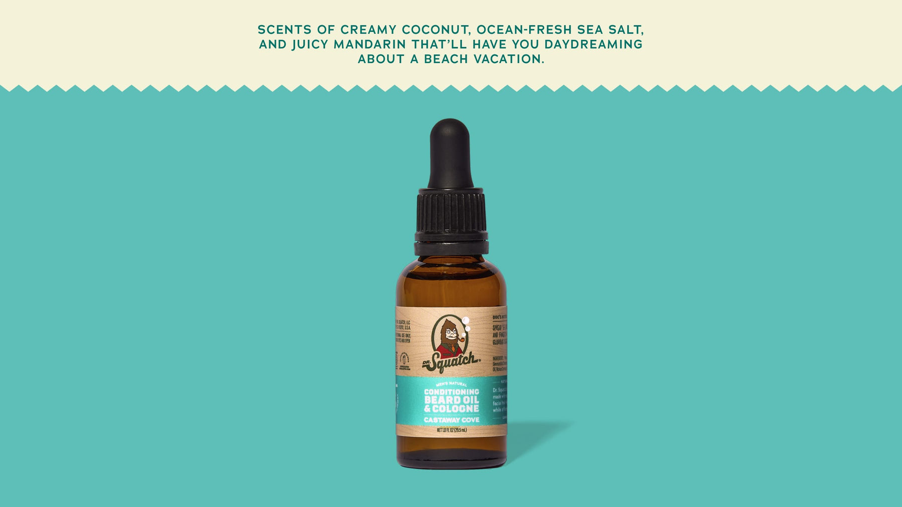 Castaway Cove Beard Oil & Cologne - Fresh Notes