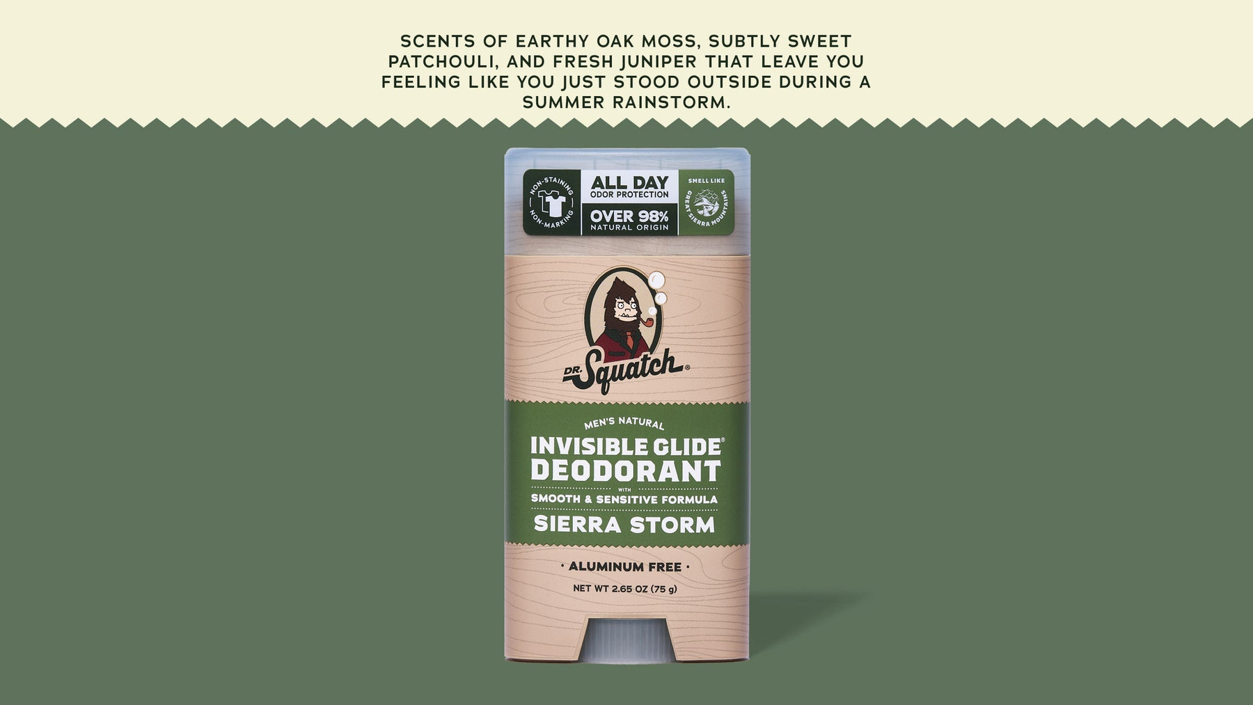 Sierra Storm Invisible Glide Deodorant - Clean Mood