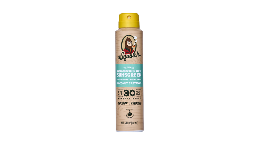 Dr. Squatch Spray | SPF 30 UVA/UVB Protection | Non-Greasy Mineral Sunscreen for Men - Gentle Reset