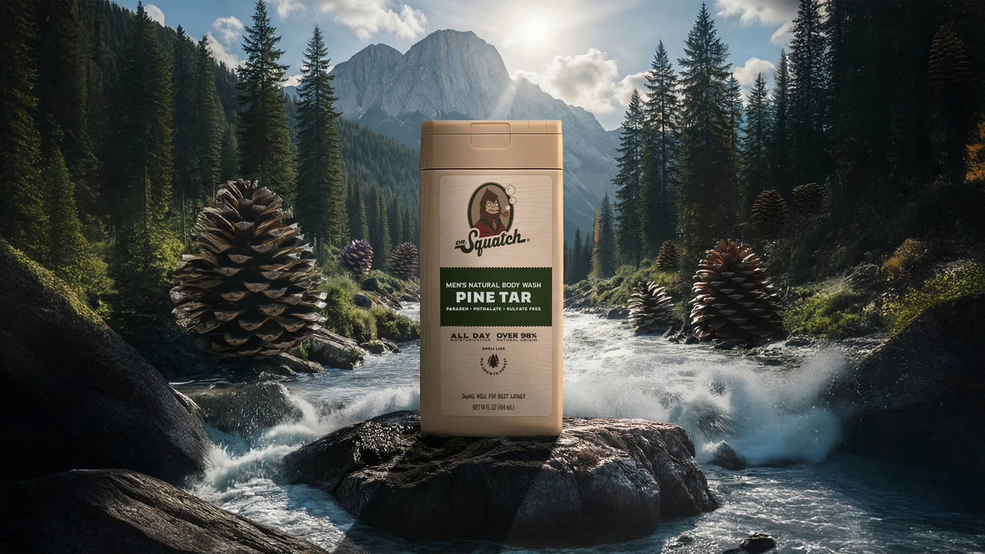 14 oz Pine Tar Exfoliating Body Wash - Daily Scent