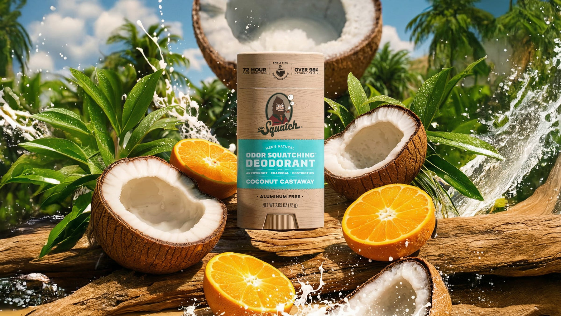 Coconut Castaway Deodorant - Active Fresh