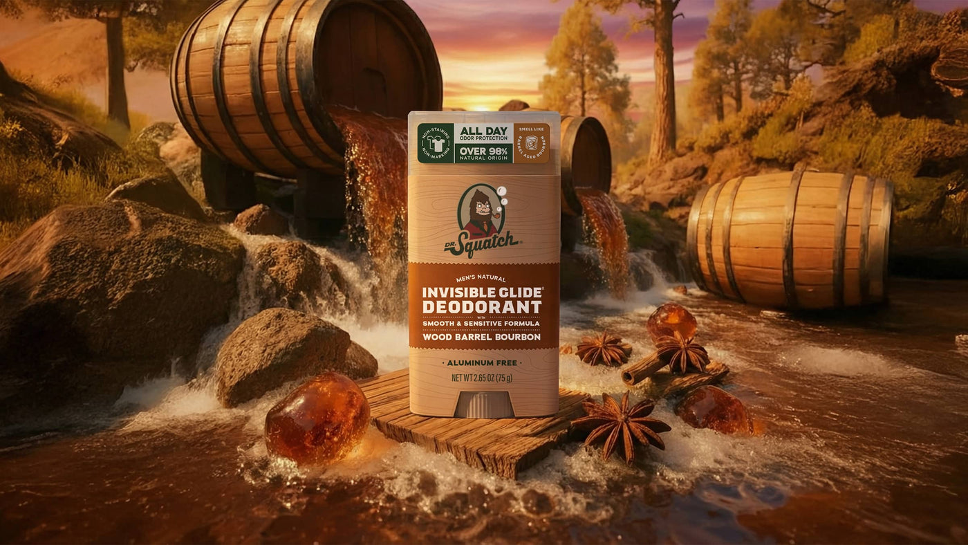 Wood Barrel Bourbon Invisible Glide Deodorant - Classic Notes