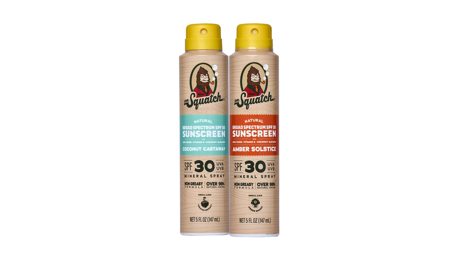 Dr. Squatch Spray | SPF 30 UVA/UVB Protection | Non-Greasy Mineral Sunscreen for Men - Gentle Reset