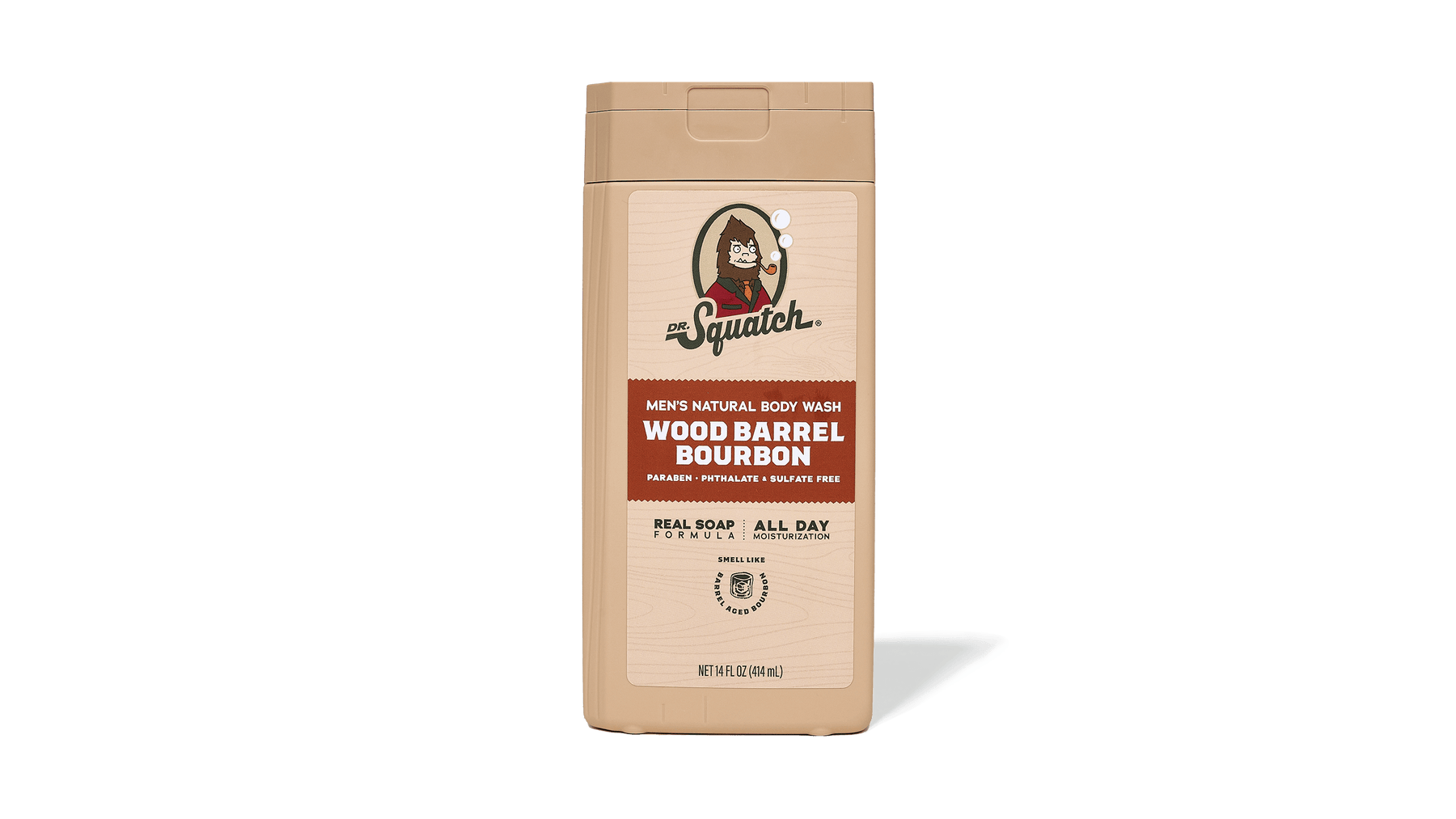 14 oz Wood Barrel Bourbon Body Wash - Soft Glow