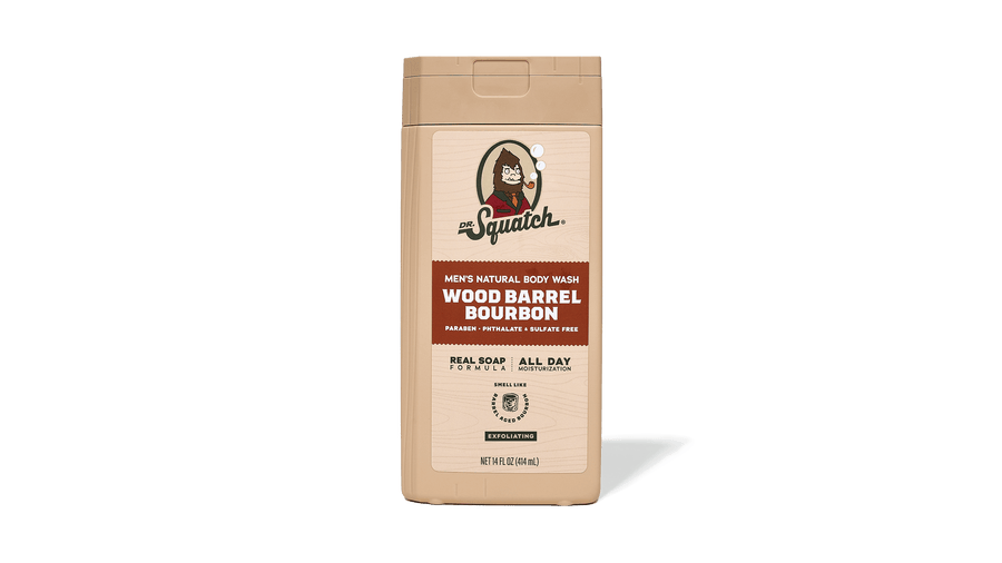 14 oz Wood Barrel Bourbon Exfoliating Body Wash - Classic Notes